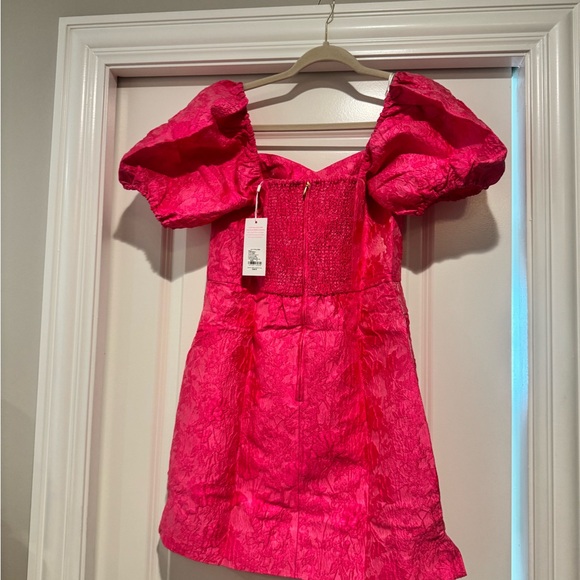 Lilly Pulitzer Pink Morena Short-Sleeve Romper size 8 NWT - Picture 4 of 5